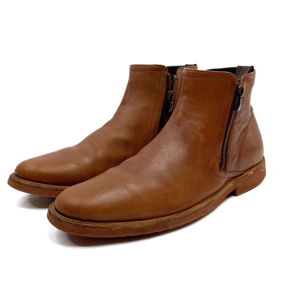 Clarks Other - Clarks Banfield Zip Leather Brown Boot Men's 9